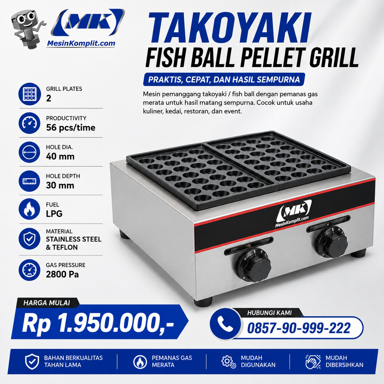 Mesin Pemanggang Takoyaki...